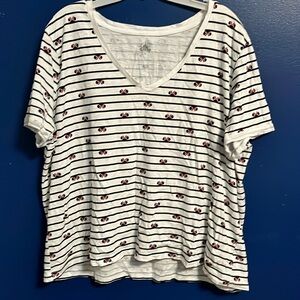 Disney Minnie Mouse Striped Tee